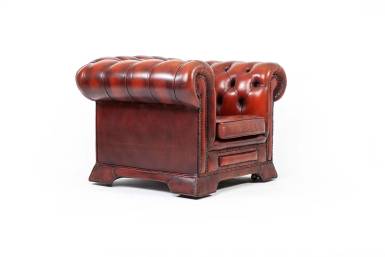 Poltrona chesterfield club delbrook inglese vintage originale bordeaux