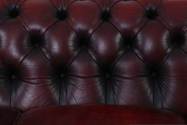 Divano chesterfield club 3 posti vintage originale bordeaux anticato