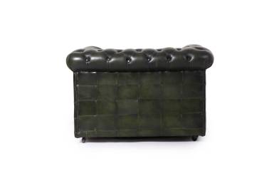 Poltrona chesterfield club vintage inglese originale verde