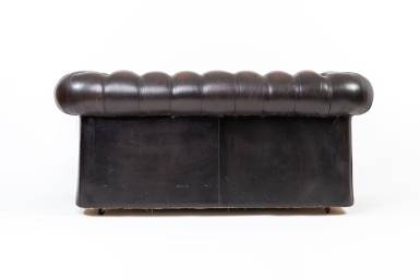 Divano chesterfield club due posti Thomas Lloyd vintage marrone