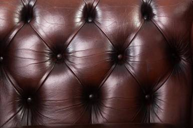 Poltrona chesterfield club inglese vintage originale marrone