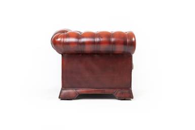 Poltrona chesterfield club delbrook inglese vintage originale bordeaux