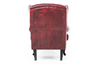 Poltrona chesterfield bergere inglese originale vintage bordeaux