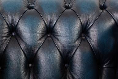 Coppia di poltrone chesterfield club vintage originale inglese blu petrolio