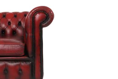 Poltrona chesterfield club inglese originale vintage bordeaux