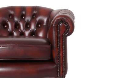 Coppia di poltrone chesterfield a pozzetto vintage originale marrone